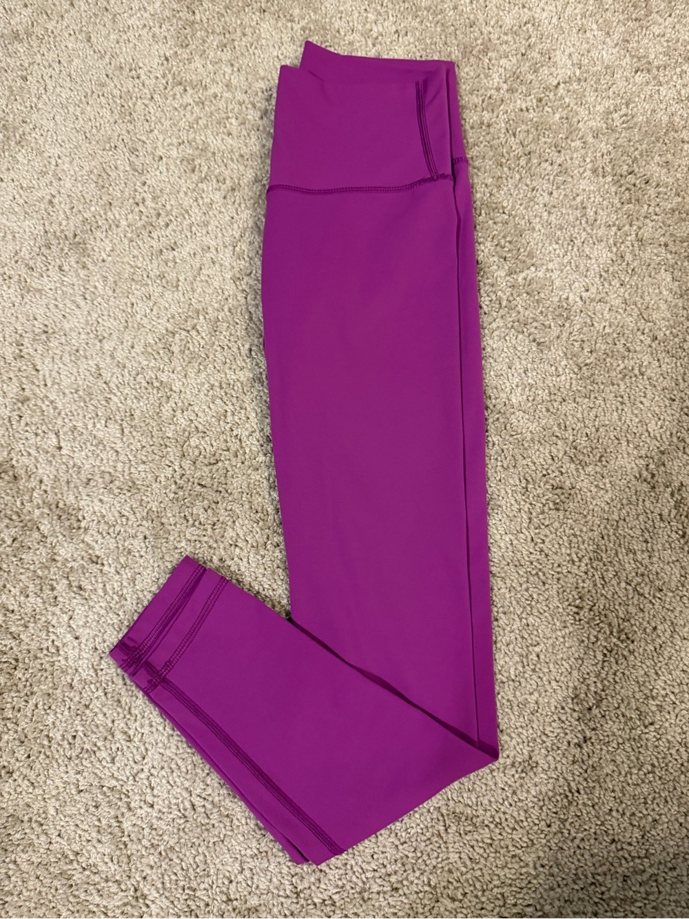 Savvi High-Waist Purple/Magenta Leggings, Small!